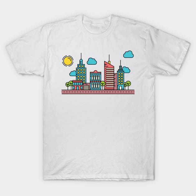 city 03 T-Shirt by iuz